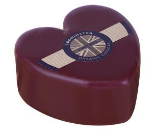 Organic - Godminster Waxed Cheddar Heart 200g